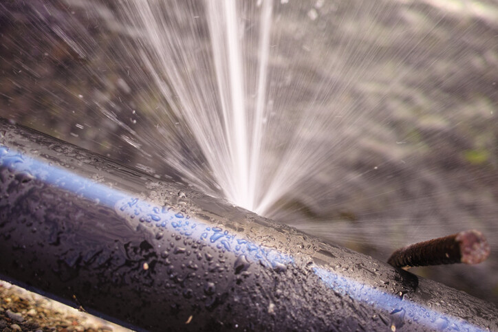 Burst pipe by Flood Pros Panama City